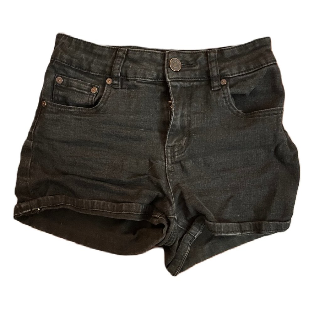 Black Jean Shorts